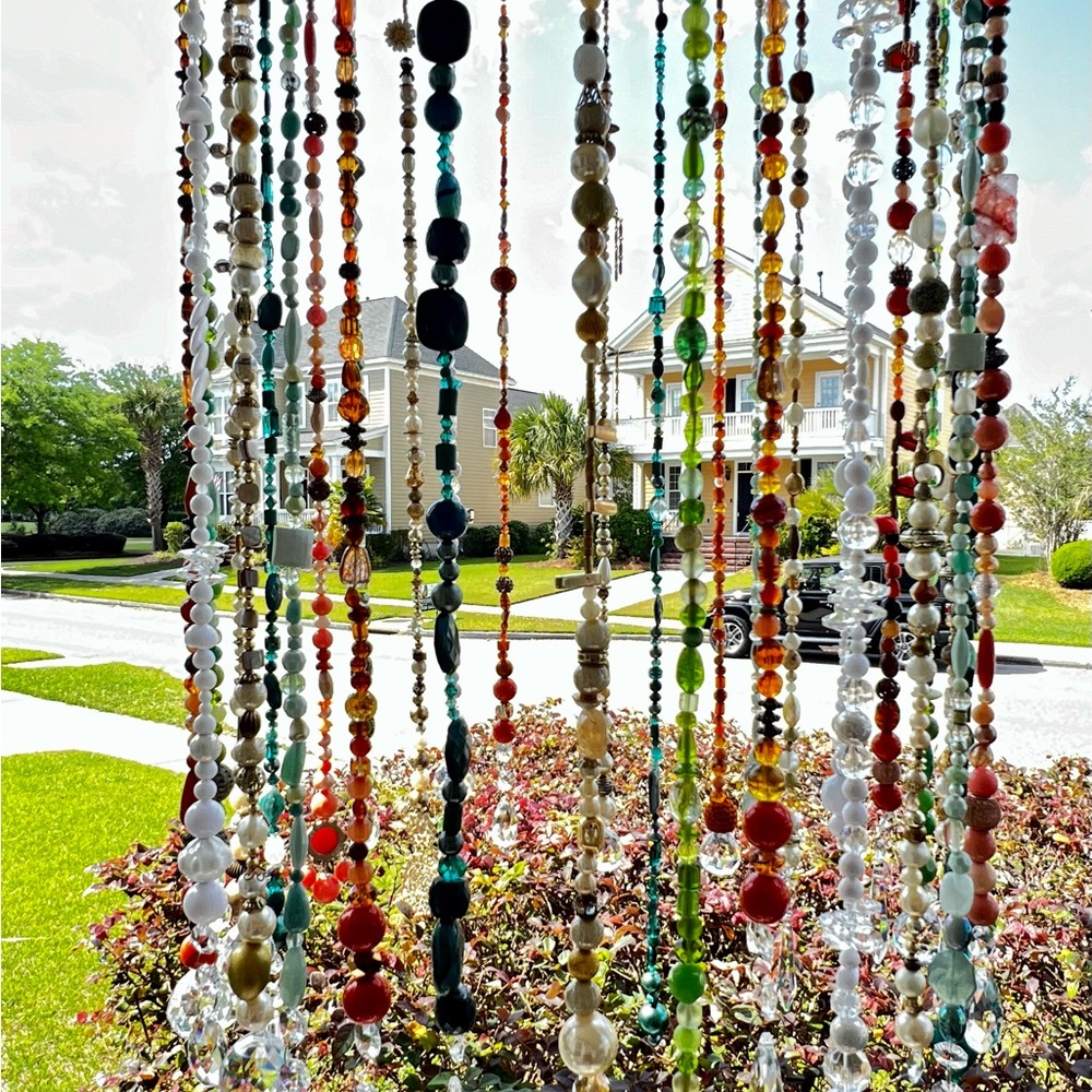 Handmade Spring & Sunshine Porch Lampshade Chandelier PLEASE SEE VIDEO - Picture 7 of 13